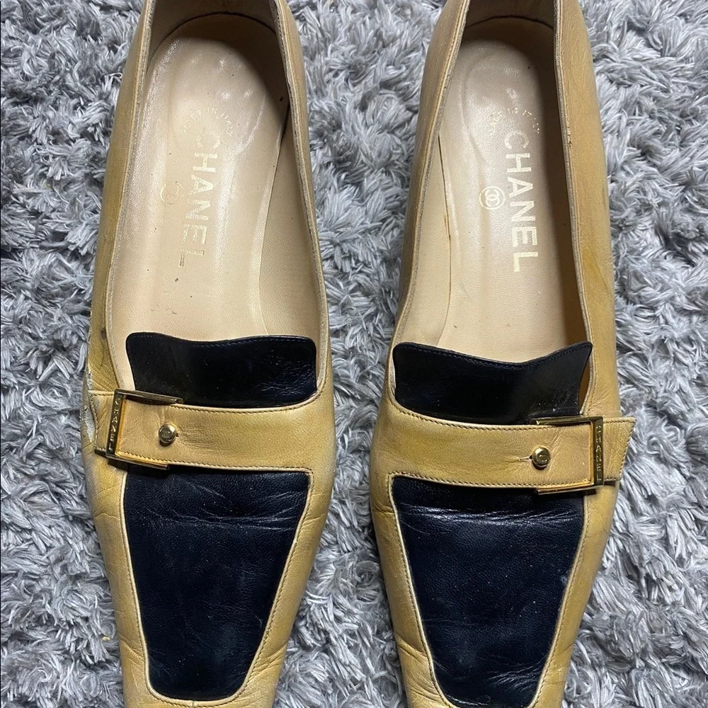 Vintage Chanel Loafers Flats Shoes